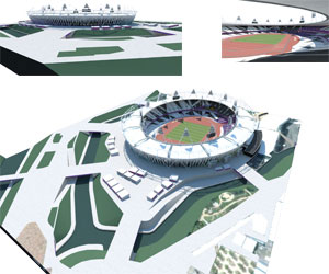 طراحی سه بعدی ورزشگاه المپیک لندن در اسکچاپ