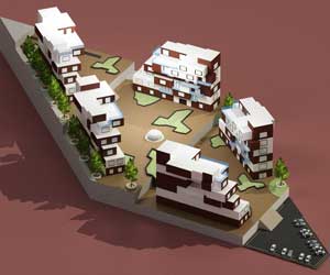 دانلود طراحی مجتمع های مسکونی در 3D MAX