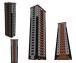 طرحی سه بعدی برج 20 طبقه مسکونی در 3DMAX 