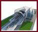 طراحی 3 بعدی ایستگاه ترمينال قطار بین راهی در اسکچاپ