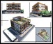 سه بعدی مجتمع مسکونی با نما سازی و بام سبز در اسکچاپ