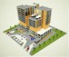 طراحی پروژه کامل مجتمع مسکونی به همراه پلان،نما،برش،رندر،سازه