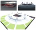 طراحی سه بعدی استاديوم تنيس مدرن با سقف سبک کابلی 