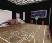 طراحی سه بعدی سالن بسکتبال با جايگاه تماشاچی در 3ِِDمکس